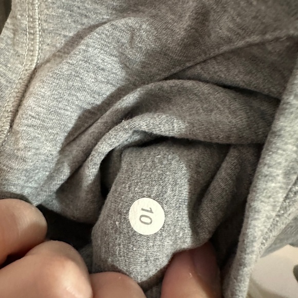 Cozy soft Gray LuluLemon Zip Up- Size 10 - Picture 2 of 3